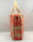Christian Dior Pink Raffia Dioriviera Beach Tote Bag