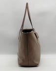 Coach Taupe Pebbled Leather City Tote Bag