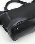 Burberry Black Nylon & Leather Trim Logo Montclare Tote