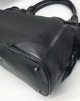 Burberry Black Nylon & Leather Trim Logo Montclare Tote