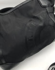 Burberry Black Nylon & Leather Trim Logo Montclare Tote