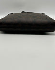 Coach Brown Signature Canvas Rowan File Bag C1554
