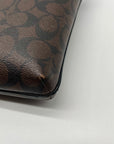 Coach Brown Signature Canvas Rowan File Bag C1554