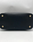 Michael Kors Black Saffiano Leather Large Jet Set Snap Pocket Tote Bag