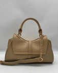 MMS Beige Leather Mini Crossbody Bag