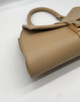 MMS Beige Leather Mini Crossbody Bag