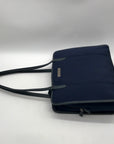 Coach Vintage Navy Blue Fabric Neo Tote Bag 6206