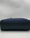 Coach Vintage Navy Blue Fabric Neo Tote Bag 6206