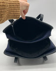 Coach Vintage Navy Blue Fabric Neo Tote Bag 6206