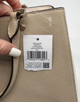 Kate Spade Light Sand Pebbled Leather Leila Convertible Satchel