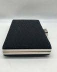 Nina Black Rhinestone Evening Clutch