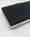 Nina Black Rhinestone Evening Clutch