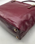 Michael Kors Burgundy Patent Leather Shoulder Bag