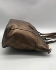 Coach Metallic Bronze Leather Claire Large Satchel