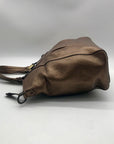 Coach Metallic Bronze Leather Claire Large Satchel