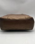 Coach Metallic Bronze Leather Claire Large Satchel