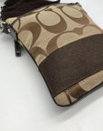 Coach Brown Monogram Canvas Crossbody Bag