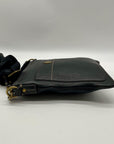 Coach Black Pebbled Leather Kitt Messenger Crossbody Bag