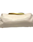 Donna Karan Cream Poplin Clutch/Shoulder Bag