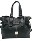 Dooney & Bourke Black Pebbled Leather Chiara Tote Bag