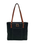 Dooney & Bourke Black Pebbled Leather Small Lexington Tote Bag
