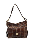 Dooney & Bourke Brown Crocodile Embossed Shoulder Bag