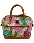 Dooney & Bourke Hydrangea Monogram Domed Satchel