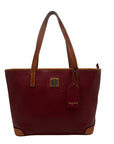 Dooney & Bourke Red Pebbled Grain Leather Charleston Shopper Bag