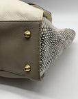 Vince Camuto Julia Cream & Grey Satchel Bag