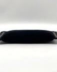 Michael Kors Black Leather and Suede Eyelet Clutch