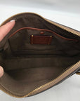 Coach Dark Stone Pebbled Leather Chaise Crossbody