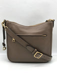 Coach Dark Stone Pebbled Leather Chaise Crossbody