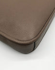Coach Dark Stone Pebbled Leather Chaise Crossbody