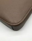 Coach Dark Stone Pebbled Leather Chaise Crossbody