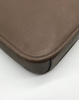 Coach Dark Stone Pebbled Leather Chaise Crossbody