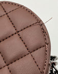 Valentino Orlandi Brown Faux Leather Heart Crossbody bag