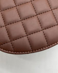 Valentino Orlandi Brown Faux Leather Heart Crossbody bag