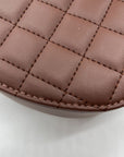 Valentino Orlandi Brown Faux Leather Heart Crossbody bag