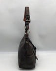 Dooney & Bourke Dark Brown Vachetta Leather Lucy Florentine Satchel Bag