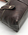 Dooney & Bourke Dark Brown Vachetta Leather Lucy Florentine Satchel Bag