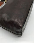 Dooney & Bourke Dark Brown Vachetta Leather Lucy Florentine Satchel Bag