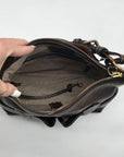 Dooney & Bourke Dark Brown Vachetta Leather Lucy Florentine Satchel Bag