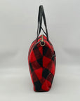Talbots Plaid Fabric Buffalo Tote