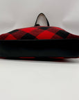 Talbots Plaid Fabric Buffalo Tote