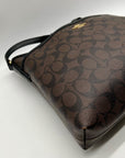 Coach Brown Signature Canvas File Crossbody Bag F58267