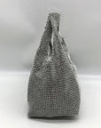 I.N.C. International Concepts Silver Mesh Crystal Hobo Bag