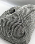 I.N.C. International Concepts Silver Mesh Crystal Hobo Bag