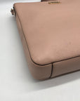 Michael Kors Pale Pink Pebbled Leather Crossbody Bag