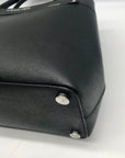 Michael Kors Black Saffiano Leather Hailee Satchel bag