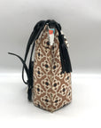 Brighton Tan Coated Canvas Pattern Crossbody